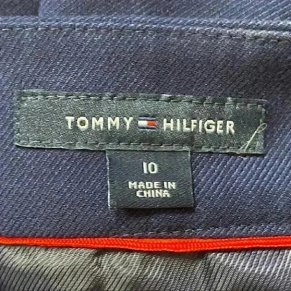 Tommy Hilfiger Pleated A-Line Mini Skirt Tennis Prep Kilt Navy Blue Size 10 - Picture 11 of 15
